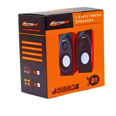 Hotmai A11 Portable USB 2.0 Multimedia Speaker – For Mobile, PC, Laptop