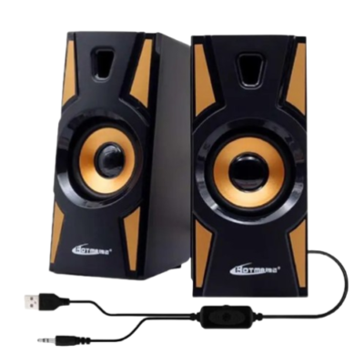 Hotmai HT-09A Multimedia 2.0 Wired Speaker – USB Speaker with Premium Sound