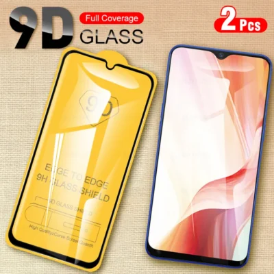 2Pcs 9D Full Cover Tempered Glass Screen Protector for Vivo Y11 2019