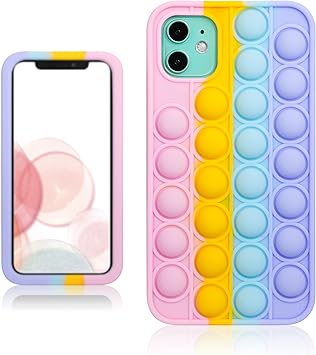 Joyleop Color Bubble Case for iPhone 12 Pro Max – 3D Cartoon Silicone