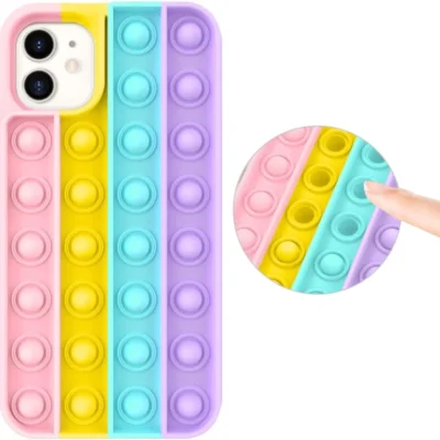 Befunky Push Pop Bubble Silicone Case for iPhone 11 (6.1") – Multicolor