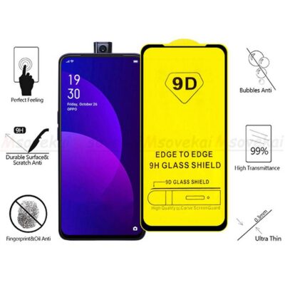 Oppo F11 Pro 5D/9D Tempered Glass Screen Protector – Complete Coverage