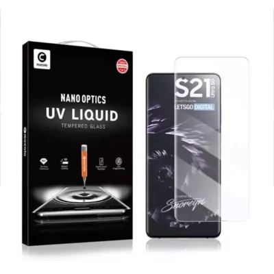 Galaxy S21 Ultra UV Glass Protector with UV Light by Mocolo