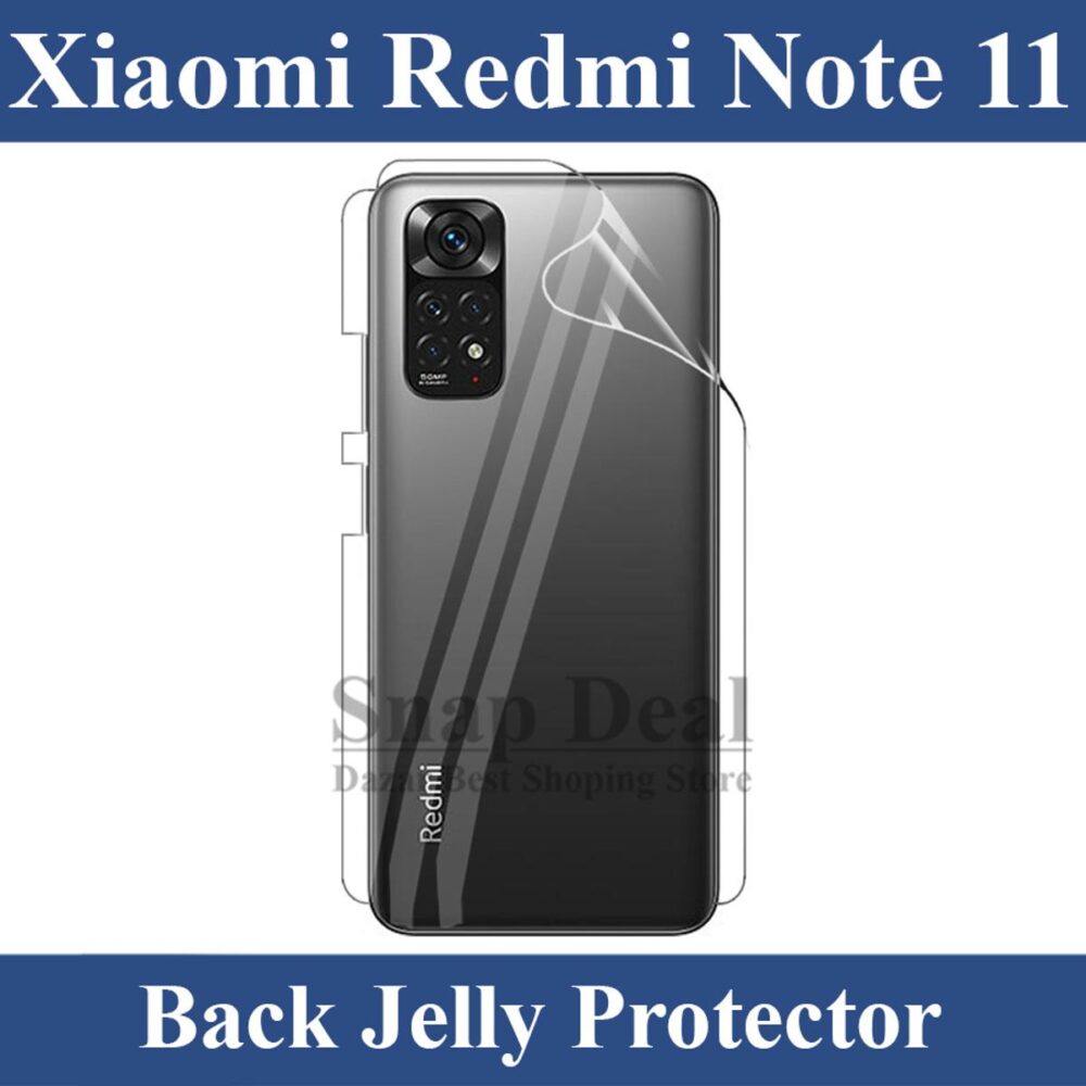 Xiaomi Redmi Note 11 Clear Jelly Back Protector Sheet