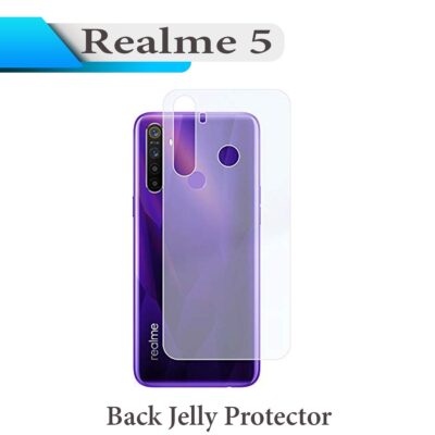Realme 5 Clear Jelly Back Protector – Soft Film Protection