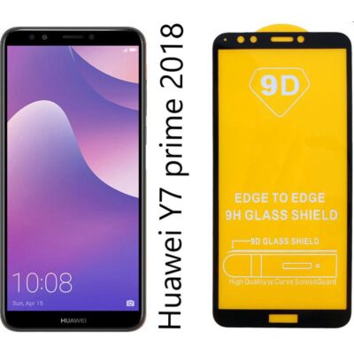 Huawei Y7 Prime 2018 9D/11D/21D Tempered Glass – Full Coverage, Full Glue