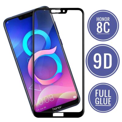 9D Tempered Glass for Huawei Honor 8C