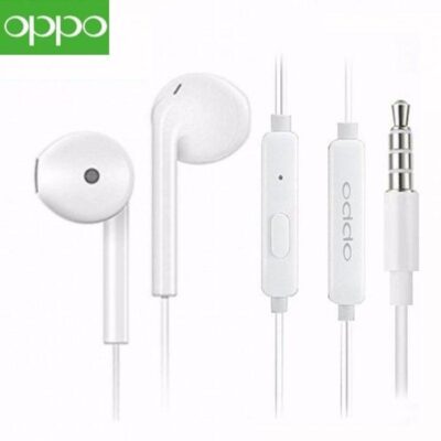 OPPO Original Earphones with Ear Hooks - Deep Bass, 3.5mm Jack, Perfect for Gaming