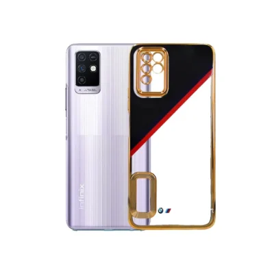 Chrome Logo Pouch for Infinix Note 10 – Sleek and Durable Protection