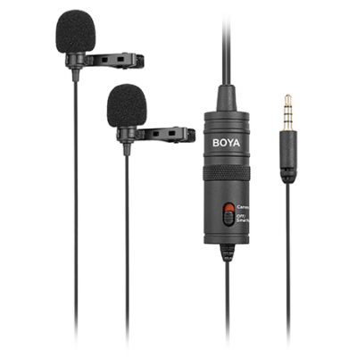 Boya BY-M1DM Dual Lavalier Microphone – Clear Sound Recording