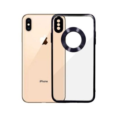 iPhone XS Max CD Chrome Back Case | Sleek Black Finish