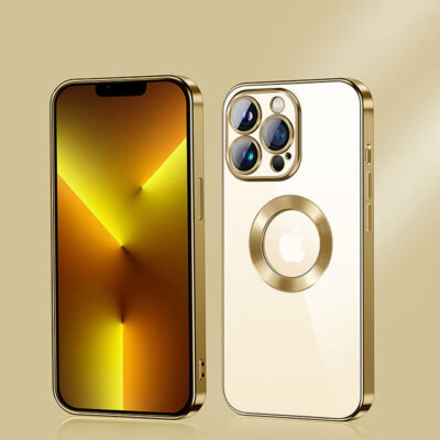 Infinix Hot 20i Luxury Chrome Transparent Case | CD Plating & Camera Lens Protector