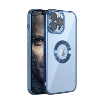 iPhone 11 Pro Chrome Logo Back Case - Elegant Black Protection