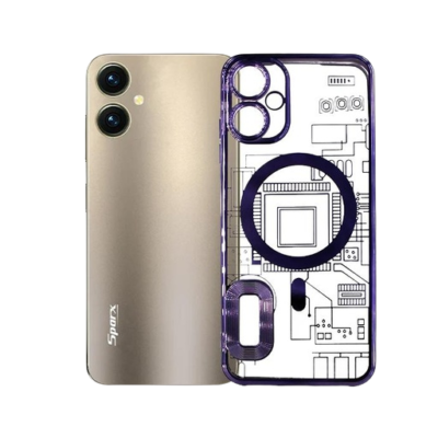 Modern Chrome Logo for Vivo Y16