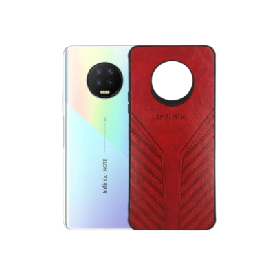 Infinix Note 7 Leather Case Mobile Pouch (Red) - Stylish & Durable Protection