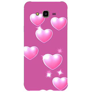 Ladies Glitter Pouch for Samsung J2 Prime - Fancy Soft Case with Sweetheart Design
