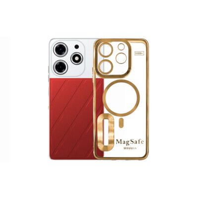 Chrome Logo Pouch for Tecno Spark 10 Pro – Sleek Protection & Modern Design