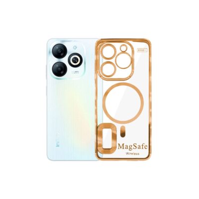 Chrome Logo Pouch for Infinix Smart 5 – Stylish Protection & Sleek Design