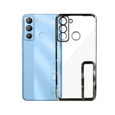 Chrome Logo Pouch for Tecno POP 2F – Sleek Protection & Modern Design