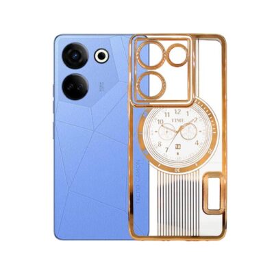 Chrome Logo Pouch for Tecno Camon 12 – Sleek Protection & Stylish Design