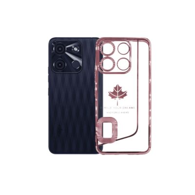 Chrome Logo Pouch for itel A60S – Sleek Protection & Modern Style