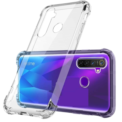 Realme 5 Silicone Transparent Pouch - Slim and Protective Design