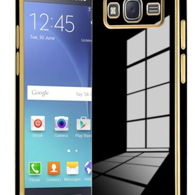 Chrome Logo Pouch for Samsung J5 2015 – Sleek Style & Reliable Protection