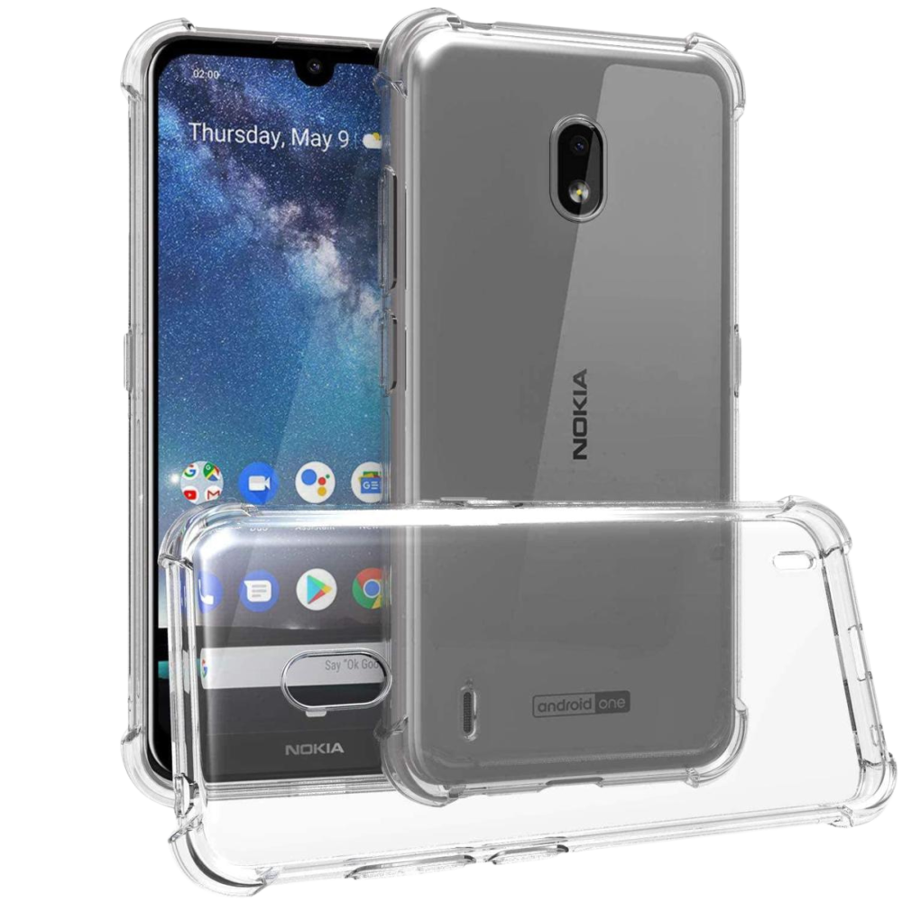 Nokia C1 Silicone Transparent Pouch - Slim and Durable Protection