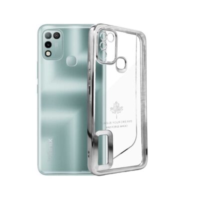 Chrome Logo Pouch for Infinix Hot 10S – Stylish Protection & Modern Design