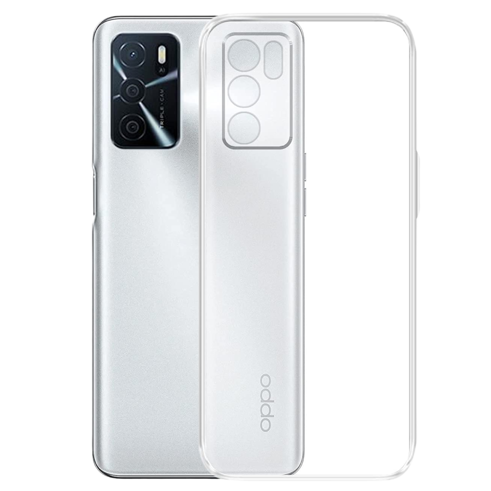 Oppo A16 Silicone Transparent Pouch - Slim and Durable Protection