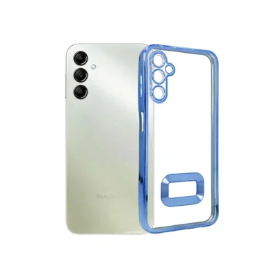 Chrome Logo Pouch for Samsung A14 – Sleek Protection & Modern Design