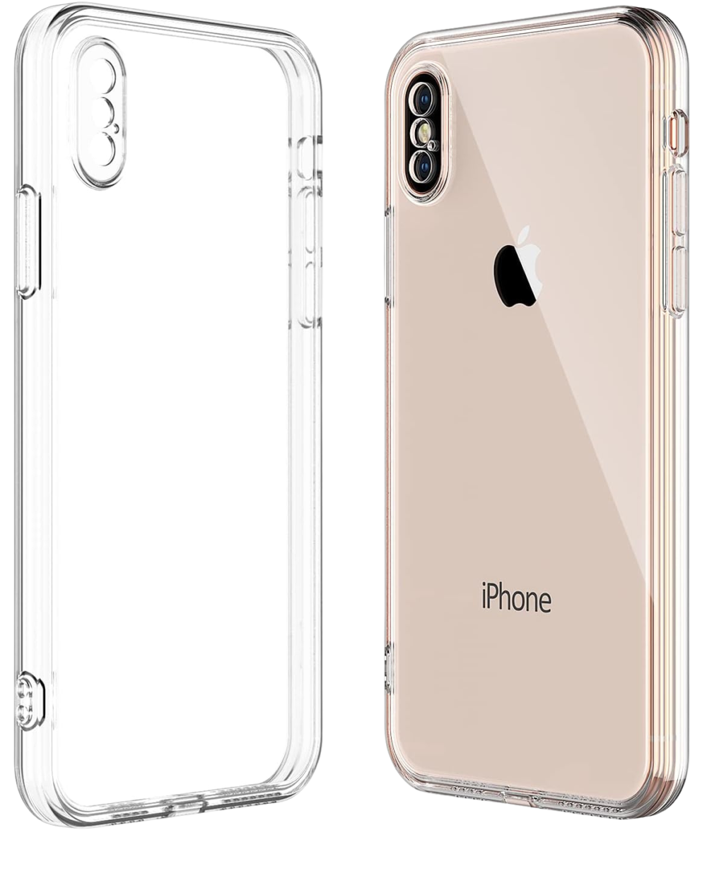 iPhone XS Max Silicone Transparent Pouch - Slim and Durable Protection