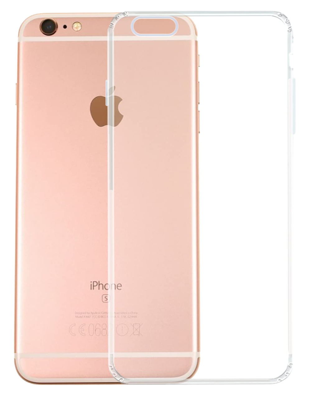 iPhone 6+ Silicone Transparent Pouch - Slim and Clear Protection