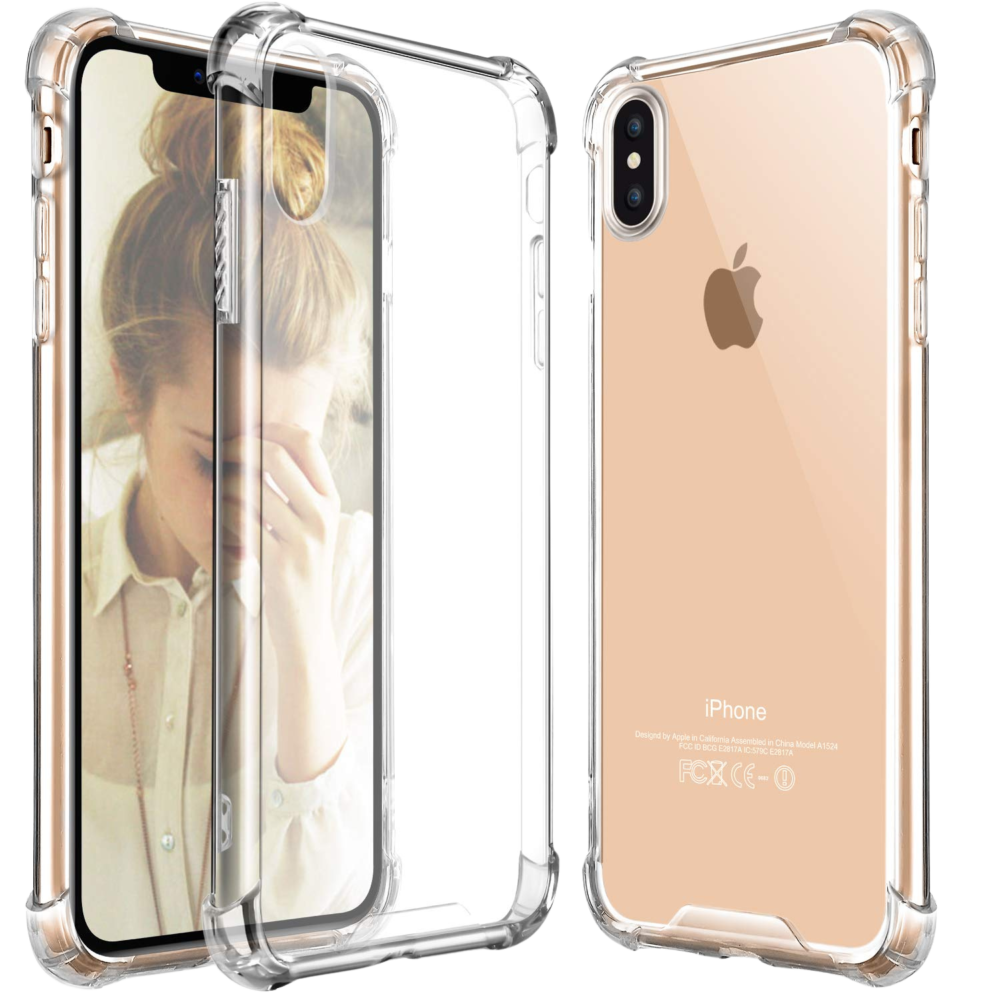 iPhone XS Max Silicone Transparent Pouch - Slim and Clear Protection