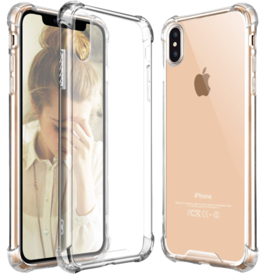 iPhone XS Max Silicone Transparent Pouch - Slim and Clear Protection