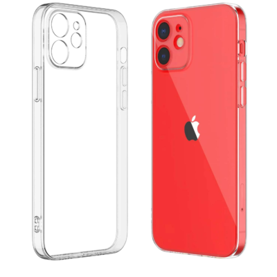 iPhone 12 Silicone Transparent Pouch - Slim and Clear Protection