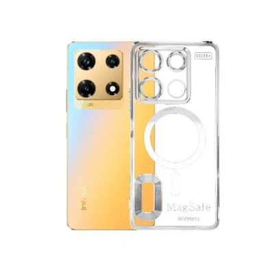 Chrome Logo Pouch for Infinix Hot 30i – Sleek Protection & Modern Design