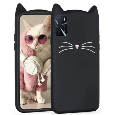OPPO A15 Ladies Cat Case - Adorable and Protective